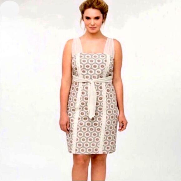 NWT Isabel Toledo for Lane Bryant Linen Blend Sleeveless Cocktail Dress Sz 18 - Picture 1 of 8